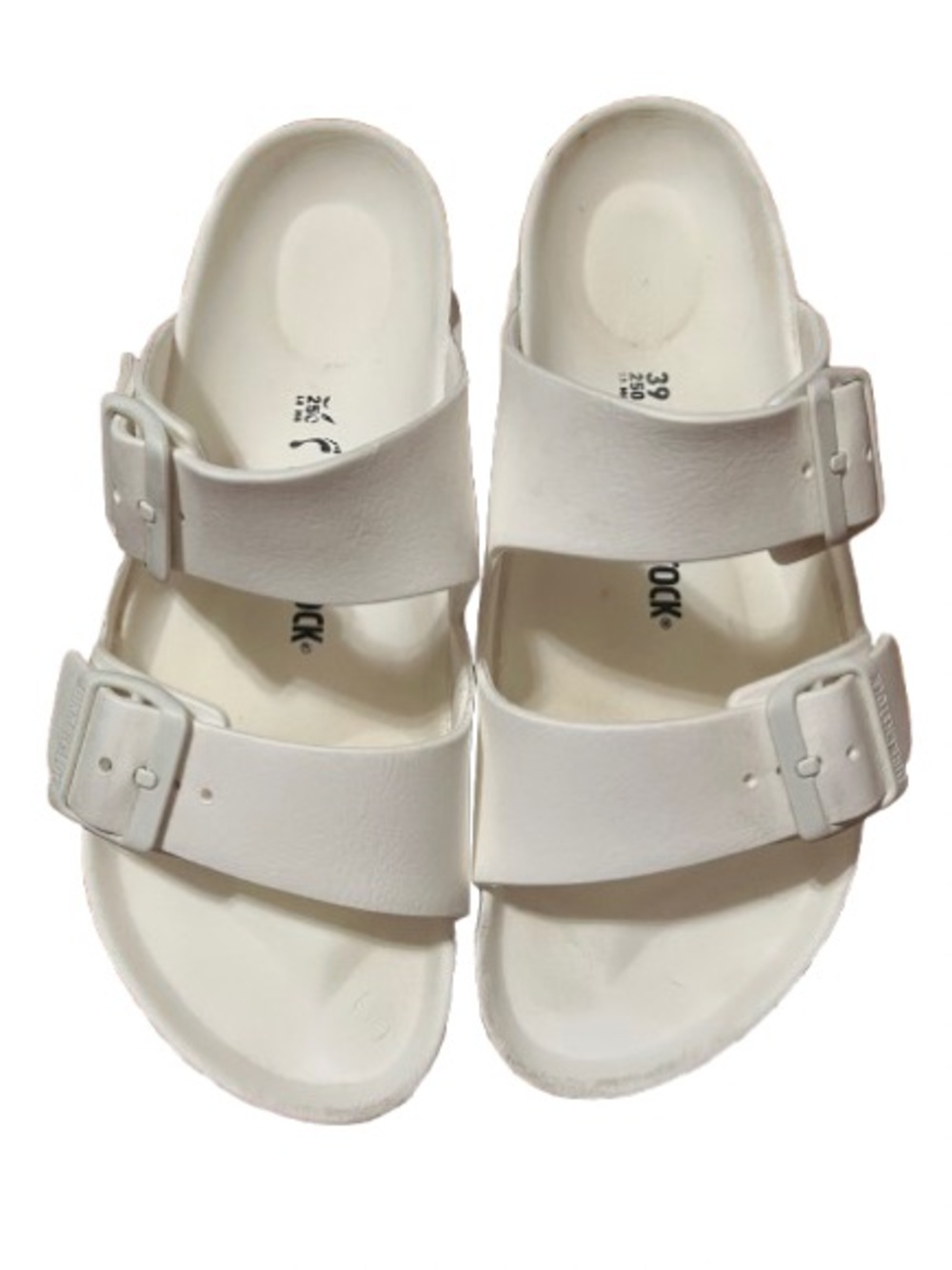 Birkenstock White Double Strap Comfort Sandals Size 8